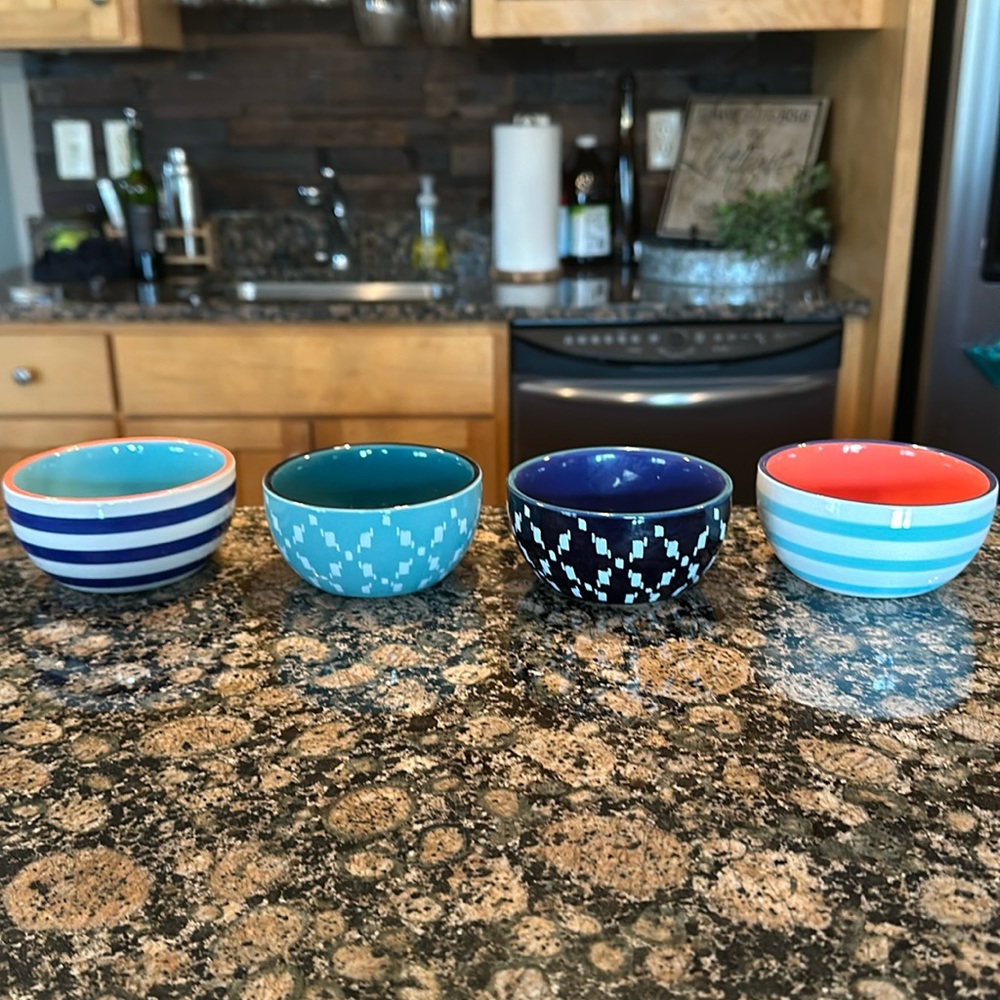 Threshold stoneware mini bowls.